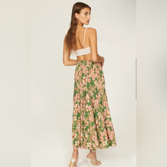 MISA Los Angeles “Kate” Dress Skirt in Green and Pink – Size XL – NWT - Picture 2 of 10